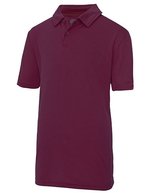 Just Cool Kurzarm-Poloshirt mit Feuchtigkeitsregulierung – Burgundy