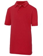 Just Cool Kurzarm-Poloshirt mit Feuchtigkeitsregulierung – Fire Red