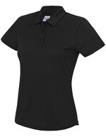 Just Cool Cooles Poloshirt mit Neoteric-Gewebe, Arctic White M, JC045 – Jet Nero