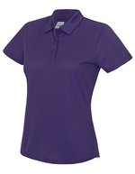 Just Cool Cooles Poloshirt mit Neoteric-Gewebe, Arctic White M, JC045 – Viola
