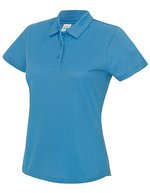 Just Cool Cooles Poloshirt mit Neoteric-Gewebe, Arctic White M, JC045 – Zaffiro Blu