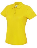 Just Cool Cooles Poloshirt mit Neoteric-Gewebe, Arctic White M, JC045 – Sole Giallo