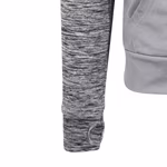 Just Cool Slim Fit Zoodie mit Kontrastärmeln, Black/Black Slate Melange S, JC057 – Bild 5