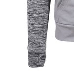 Just Cool Slim Fit Zoodie mit Kontrastärmeln, Black/Black Slate Melange S, JC057 – Bild 5