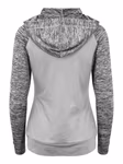 Just Cool Slim Fit Zoodie con Maniche a Contrasto da Donna, Black/Black Slate Melange M, JC058 – immagine 4
