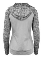 Just Cool Slim Fit Zoodie mit Kontrastärmeln für Damen, Grey/Grey Melange M, JC058 – Bild 4