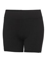 Just Cool Körpernahe Trainingsshorts mit Schlüsseltasche – Jet Black