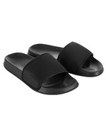 Bequeme Slip-On-Schuhe mit Riemen – Jet Black