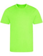 Just Cool Recycled Cool T-Shirt aus Polyester, Arctic White S, JC201 – Elettrico Verde