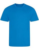 Just Cool Recycled Cool T-Shirt aus Polyester, Arctic White S, JC201 – Zaffiro Blu