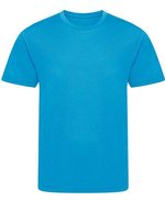 Just Cool Recycled Cool T-Shirt für Kinder, Arctic White 3/4 (XS), JC201K – Sapphire Blue