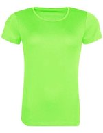 Just Cool Recyceltes T-Shirt mit Rundhalsausschnitt, Royal Blue L, JC205 – Electric Green