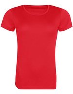 Just Cool Recyceltes T-Shirt mit Rundhalsausschnitt, Royal Blue L, JC205 – Fire Red