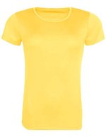 Just Cool Recyceltes T-Shirt mit Rundhalsausschnitt, Royal Blue L, JC205 – Sun Yellow