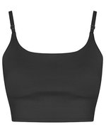 Just Cool Recycelter Sport-BH mit Slim Fit – Jet Black