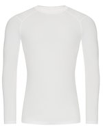 Just Cool Aktives Baselayer-T-Shirt aus Recyclingmaterial – Arctic White