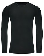 Just Cool Aktives Baselayer-T-Shirt aus Recyclingmaterial – Jet Black