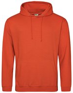 Herren Hoodie College – Orange brule