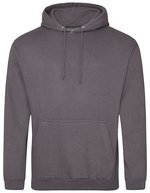 Herren Hoodie College – Acier Gris (Uni)