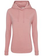 Damen Hoodie College – Rosa polveroso