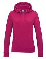 Damen Hoodie College – Rosa acceso