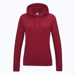 Damen Hoodie College – Rosso Caldo Chilli