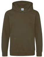 Just Hoods Kids´ Hoodie Black Smoke 5/6 (S) (JH001K), JH001K – Vert olive