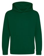 Just Hoods Kids´ Hoodie Black Smoke 5/6 (S) (JH001K), JH001K – Rainforest Vert