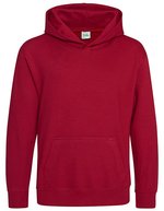Just Hoods Kids´ Hoodie Black Smoke 5/6 (S) (JH001K), JH001K – Rouge Chaud Chilli