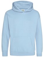 Just Hoods Kids´ Hoodie Black Smoke 5/6 (S) (JH001K), JH001K – Bleu ciel