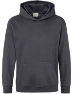 Just Hoods Kids´ Hoodie Black Smoke 5/6 (S) (JH001K), JH001K – Orage Gris (Uni)