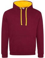 Varsity Hoodie – Burgundy/Gold