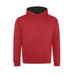 Just Hoods Varsity Hoodie mit gebürsteter Innenseite für Kinder, Forest Green/Gold 5/6 (S), JH003K – Bild 3