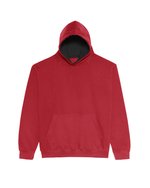 Just Hoods Varsity Hoodie mit gebürsteter Innenseite für Kinder, Forest Green/Gold 5/6 (S), JH003K – Bild 4