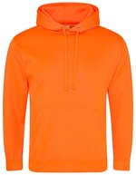 Just Hoods Electric Hoodie mit Kängurutasche – Electric Orange