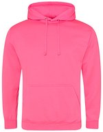 Just Hoods Electric Hoodie mit Kängurutasche – Electric Pink