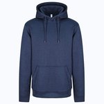 Sport Hoodie mit doppellagiger Kapuze – Blue Melange