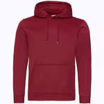 Sport Hoodie mit doppellagiger Kapuze – Burgundy