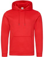 Sport Hoodie mit doppellagiger Kapuze – Fire Red