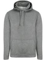 Sport Hoodie mit doppellagiger Kapuze – Grey Melange