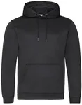 Sport Hoodie mit doppellagiger Kapuze – Jet Black