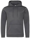 Sport Hoodie mit doppellagiger Kapuze – Steel Grey (Solid)