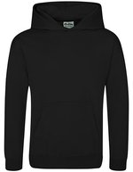 Just Hoods Sport Hoodie mit Kängurutasche für Kinder – Jet Black