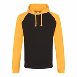 Baseball Hoodie – Charcoal (Heather)/Heather Grey