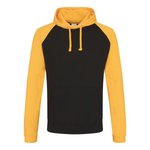 Baseball Hoodie – Charcoal (Heather)/Heather Grey