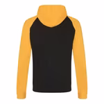 Just Hoods Baseball Hoodie mit Raglan-Ärmeln, Jet Black/Fire Red L, JH009 – Bild 3