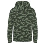 Just Hoods Camo Hoodie mit doppellagiger Kapuze für Kinder, Black Camo 3/4 (XS), JH014J – Bild 4