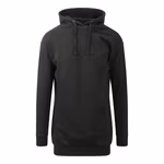 Just Hoods Hoodie Dress mit Kängurutasche und Kapuze, Heather Grey XS, JH015 – Bild 3