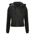 Just Hoods Cropped Hoodie mit Kängurutasche für Damen, Arctic White XXS, JH016 – Bild 3