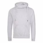 Just Hoods Cross Neck Hoodie mit Daumenlöchern, Digital Lavender L, JH021 – Bild 3